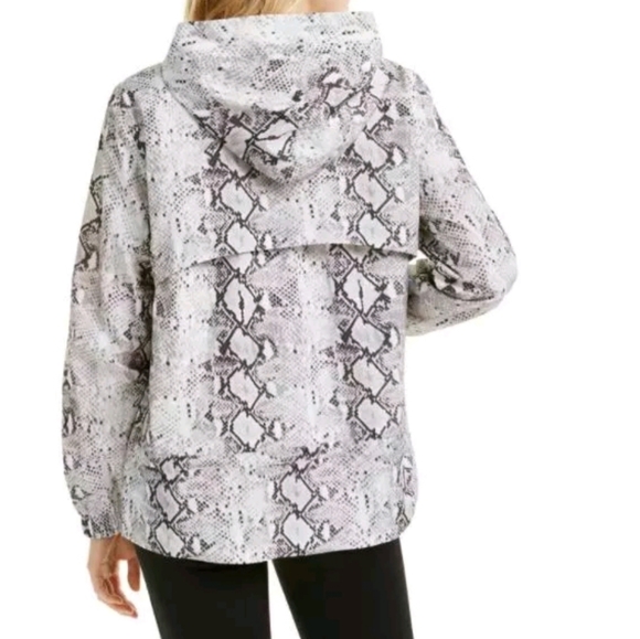 IDEOLOGY jacket snake print water resistant rain utility women's jacket -LARGE - Picture 3 of 3
